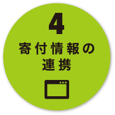 寄付情報の連携